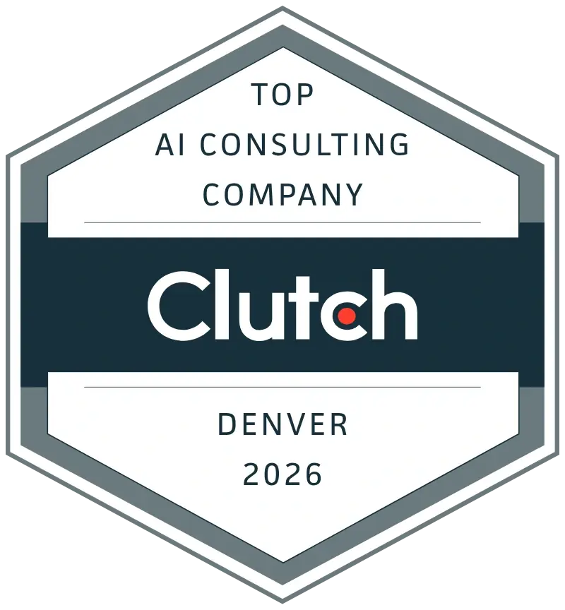 Clutch Top AI Consulting Company Denver 2026 badge
