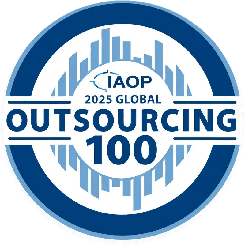 IAOP 2025 Global Outsourcing 100 badge