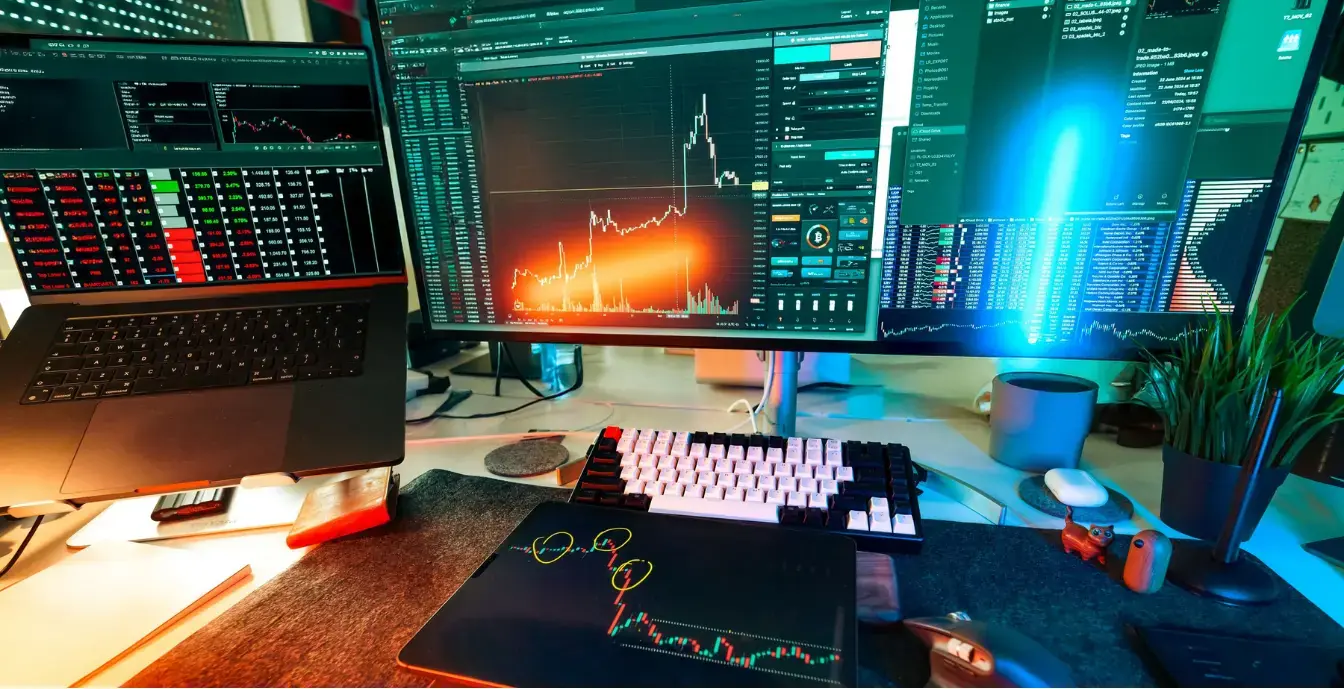 Benefits of SaaS Development Services Laptop showing a subscription analytics dashboard